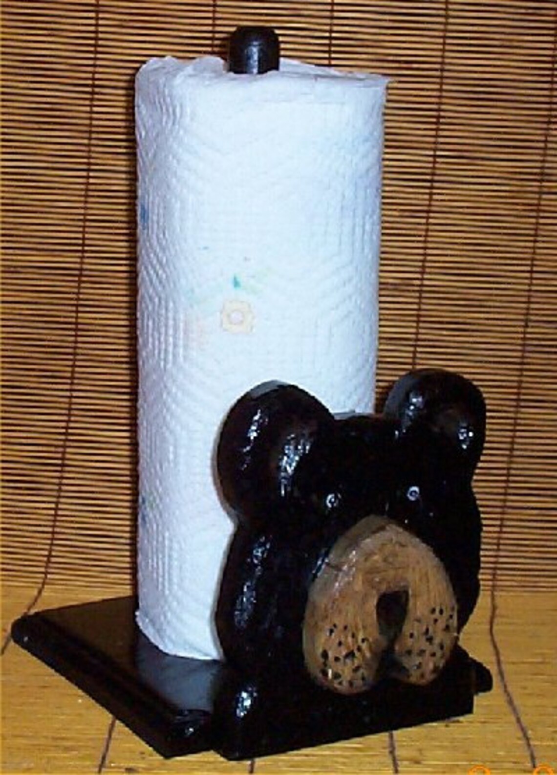 Black Bear Paper Towel Holder Cabin Lodge Kitchen Decor - Etsy