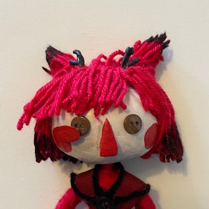 Alastor (Hazbin Hotel) Handmade Art Doll