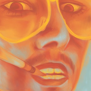Fear and Loathing in Las Vegas Anime Digital Art Poster