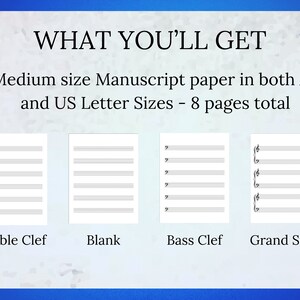 Sheet Music Bundle Medium Size | Songwriting Journal Recording Studio ...