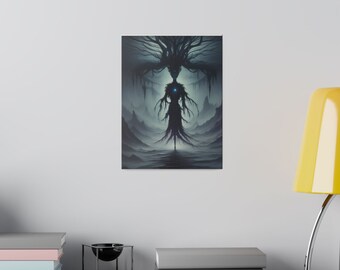 Lienzo decorativo para el hogar Arte oscuro y sombrío canva