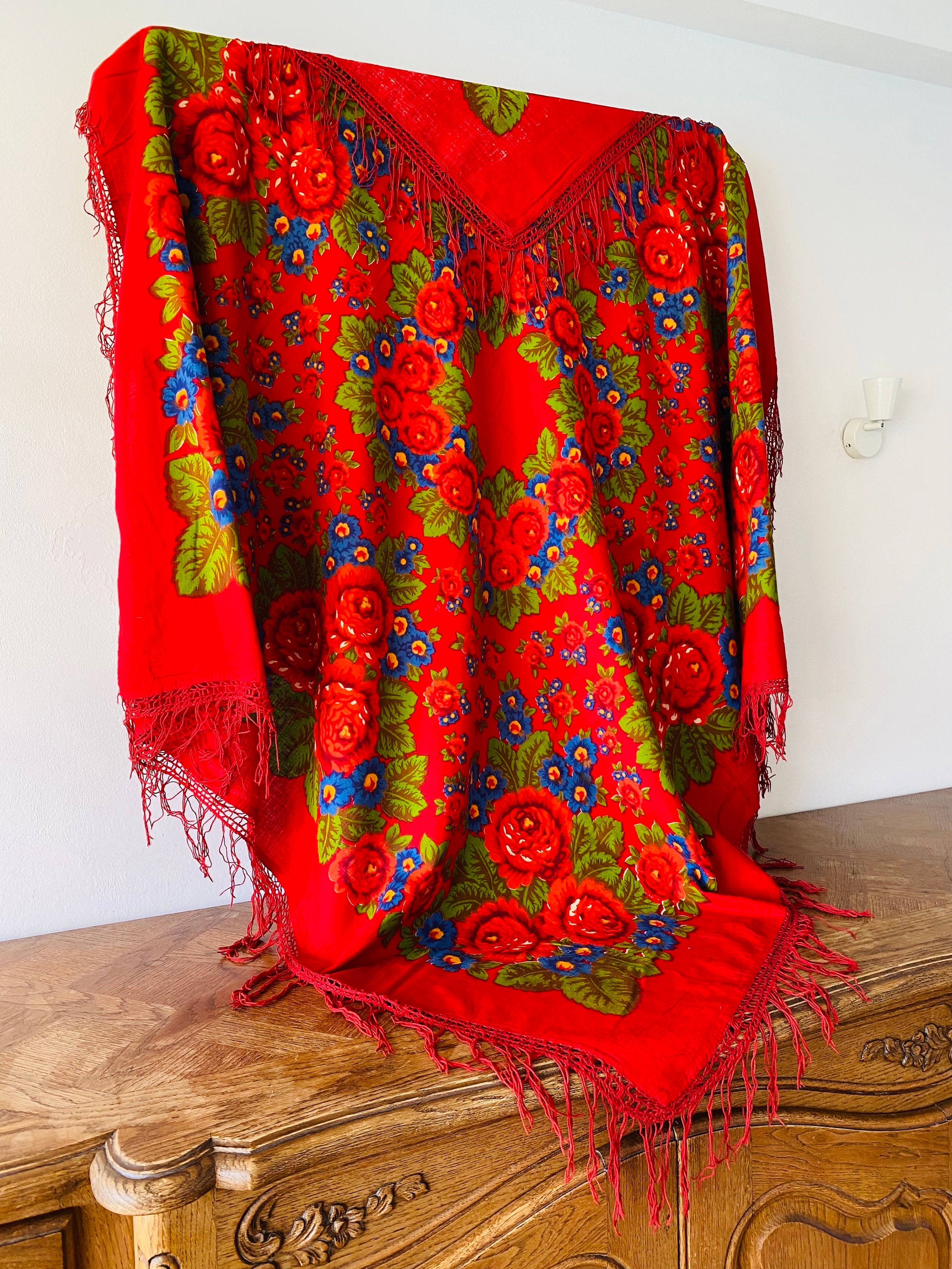 Antique (vintage) Russian Shawl. 1st Half of 20th Century. Collectible ...