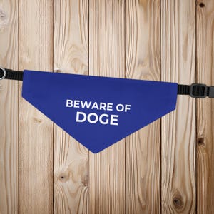 Beware of DOGE | Anti trump dog gear | Dog Bandana Collar
