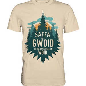Saffa mit Gwoid T-shirt für Tracht / Bayern / Volkfest / Bierzelt, lustiges wichtiges Shirt Premium Shirt Bild 3