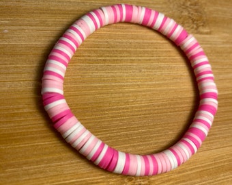 Pink and White Bracelet