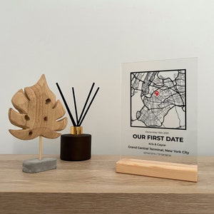 Personalisierte Landkarte, wo wir uns trafen, wo alles begann, Jahrestag Geschenk, Freund, Freundin Geschenk, Paare Karte