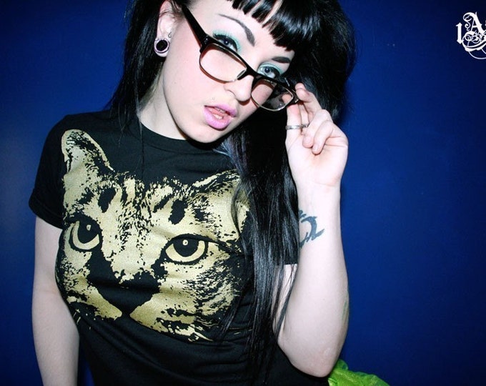 Cat T Shirt Cat Meow Womens Cat Clothing Womens Cat Tee Etsy