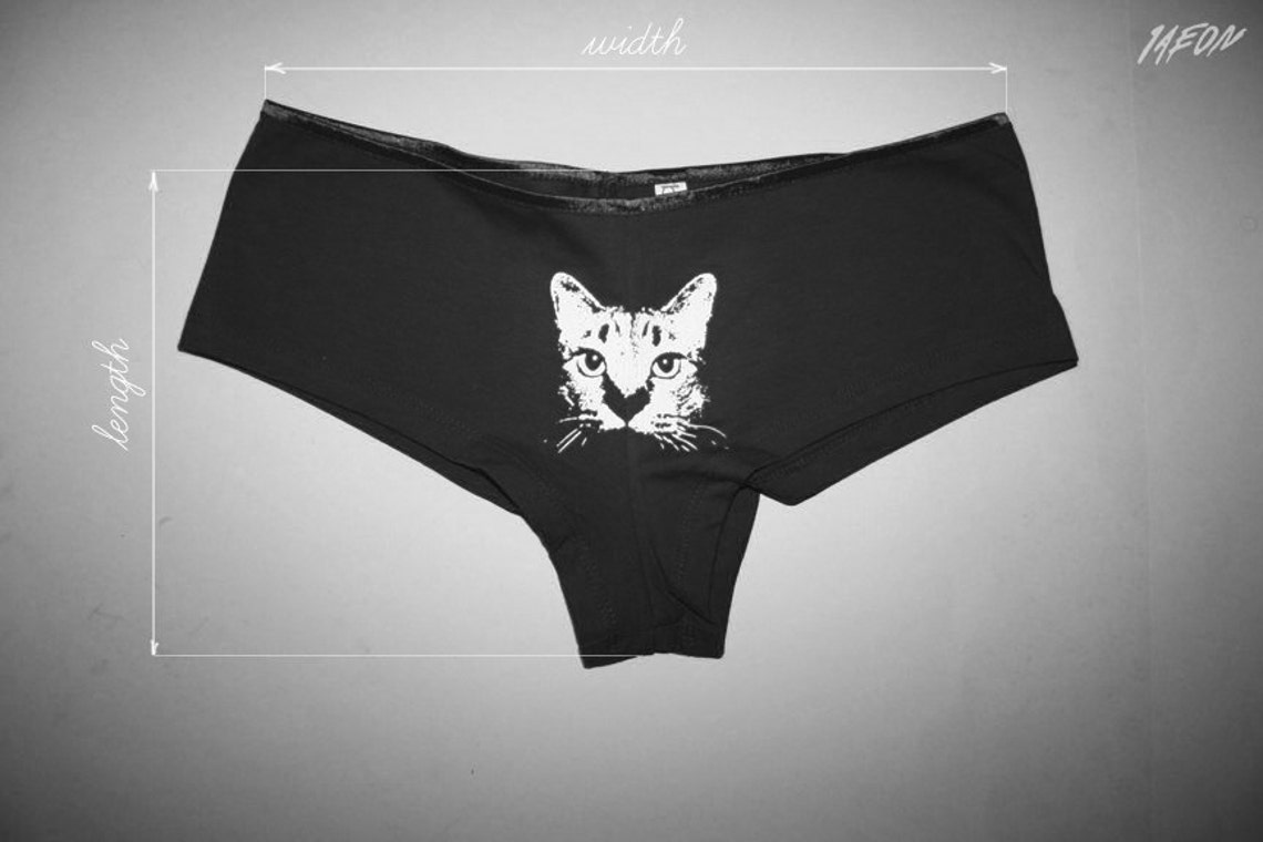 Sexy Cat Underwear Womens Underwear Purple Cat Short 1AEON Etsy