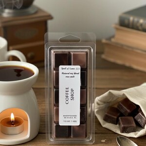 Coffee Shop Scent Soy Wax Melt:  1.5 oz Home Fragrance