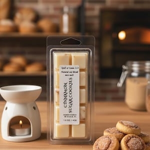 Cinnamon Sugar Cookie Soy Wax Melt:  1.5 oz Home Fragrance