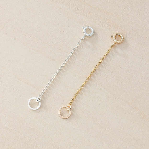 Removable Chain Extender, 2 Necklace Extenders in Gold, Rose Gold, and  Sterling Silver, Chain Extension, Necklace Extension -  Hong Kong