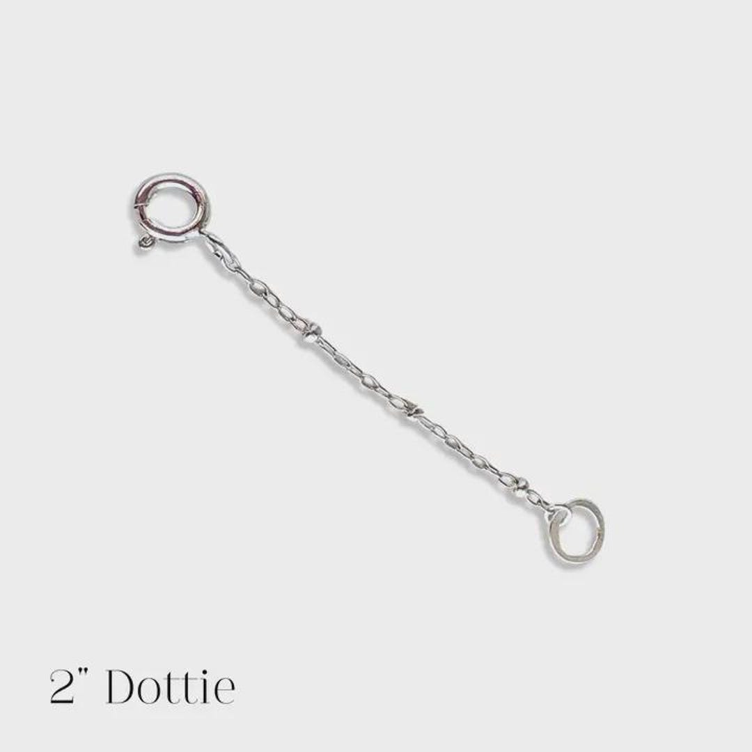 Adjustable Sterling Silver Necklace Chain Extender - 2 Inch Removable ...