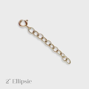 Removable Chain Extender,  2&quot; Necklace Extenders in Gold, Gold Filled Chain Extender, Chain Extension, Necklace Extension