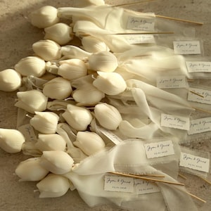 Vela de tulipán con tallo