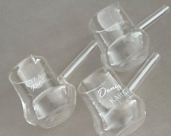 Cafetera de cristal personalizada