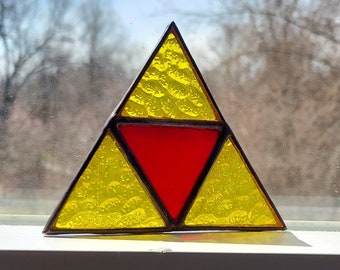 Stained Glass Zelda Triforce