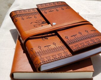 Personalisiertes Notizbuch, personalisiertes Skizzenbuch, Ledernotizbuch, Lederskizzenbuch