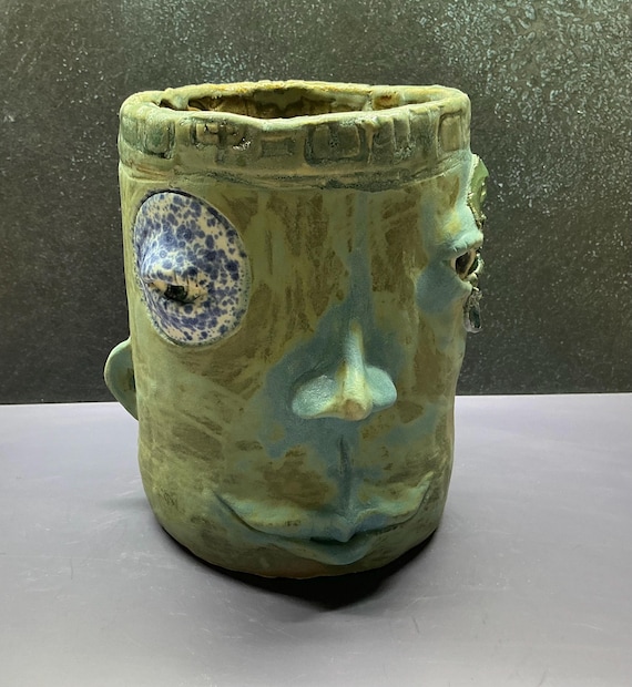 Medium Face Planter - Speckled Blue -  (Free US Shipping)