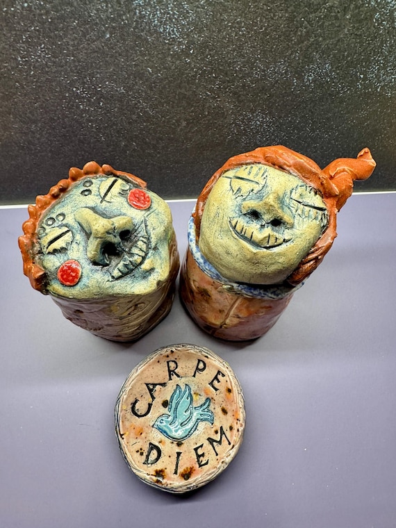 Clay Souls - 2 Rattles and 1 Trinket Dish