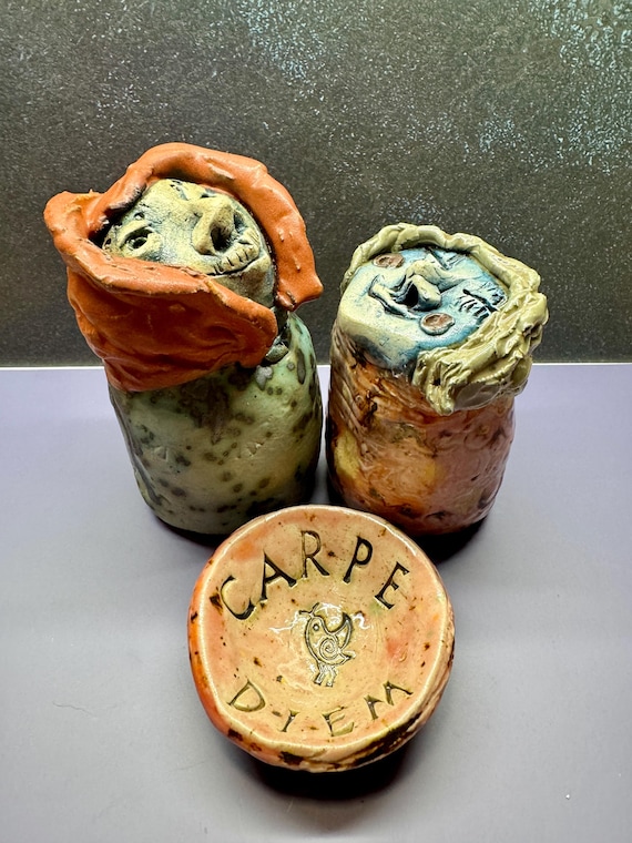 Clay Souls - 2 Rattles and 1 Trinket Dish