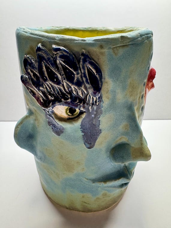 Sale - Medium Face Planter - Mr Smiley -  (Free US Shipping)