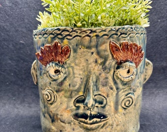 Medium Face Planter - Blue Speckled (Free US Shipping)