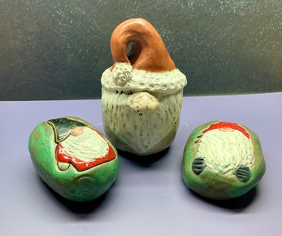 Three Ceramic Christmas Pieces   (Free US Shipping)