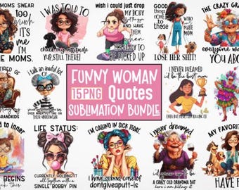 Funny Woman Quotes Sublimation Bundle