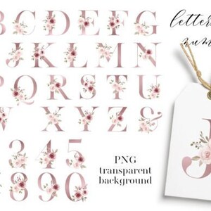 Rosa Buchstaben Zahlen Floral Alphabet Inspirational Zitat Sticker Bundle Motivationsaufkleber Positive Vibes Aufkleber Laptop Sticker Pack Shirt
