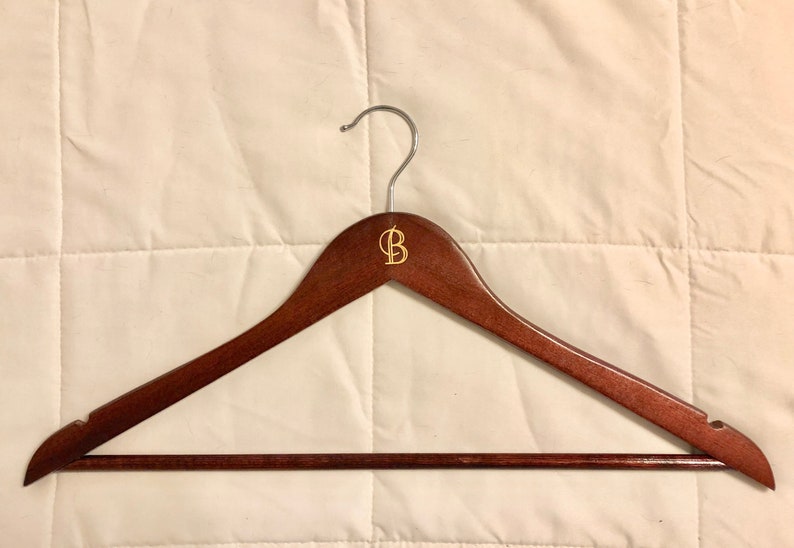 Set of FOUR Personalized Wooden Hangers image 1