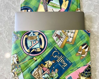 GOLF Obsessed Cotton 13" Laptop Carrying Case Sleeve Perfect Gift Free Shipping