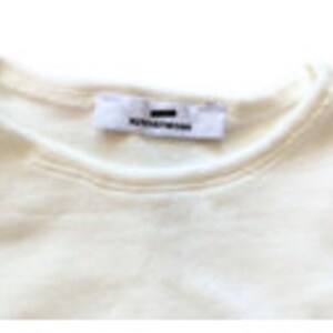 Children's white velvet sweatshirt made in France image 2