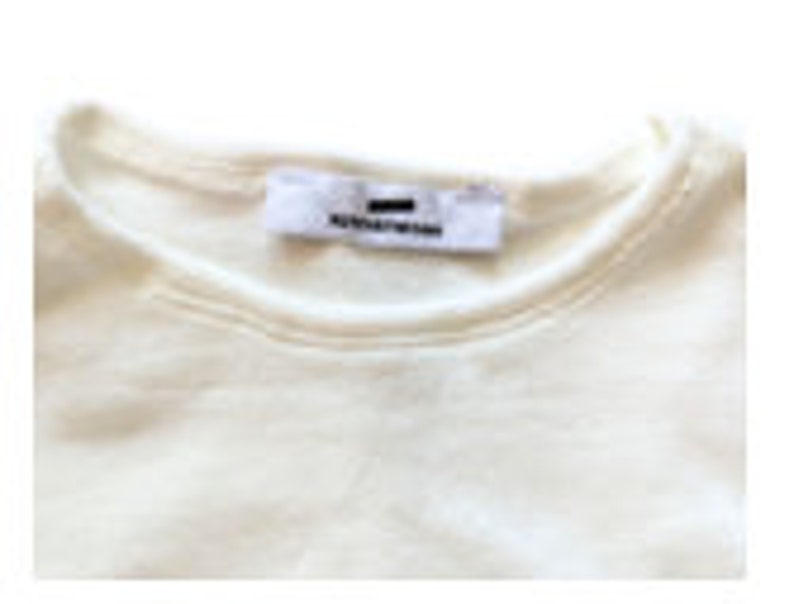 Children's white velvet sweatshirt made in France image 2