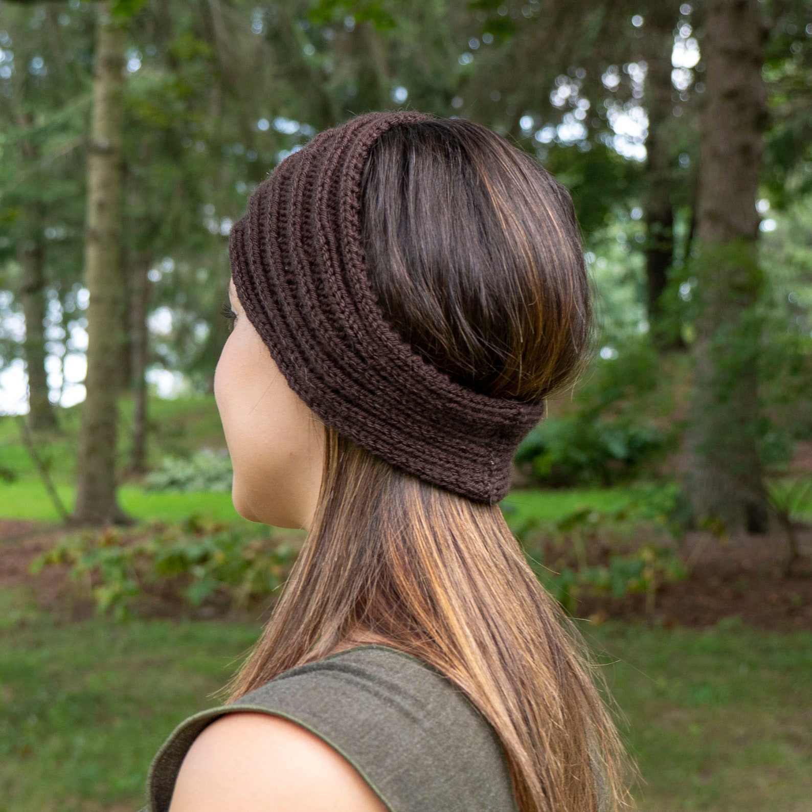 Brown Vegan Headband Panta Finnish Headband Knit Ear Etsy