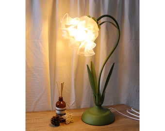 Handgemaakte lamp decor, gepersonaliseerde bloem LED decoratieve nachtkastje nachtlampje, nachtlampje, nachtstandlamp, slaapkamerlamp, Moederdag cadeau