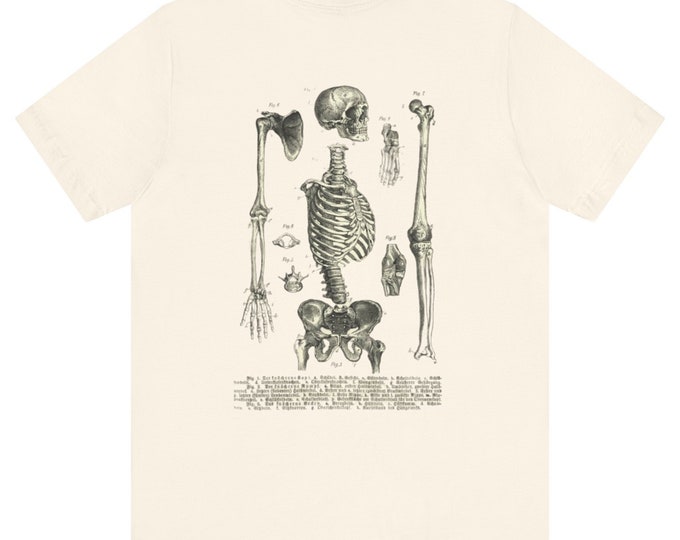 Featured listing image: Anatomy Skeleton Unisex Jersey Short Sleeve Tee