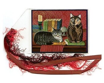 Lesezeichen Buchseiten Katzen Lesezeichen Tabby Katze Schildpatt Katze Lesezeichen Literatur Katzen Viktorianische Bücher Katzen Kunst Mini Lesezeichen Katzenliebhaber Geschenk