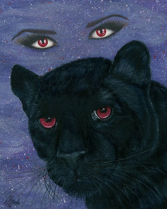Carmilla Black Panther Vampire Victorian Red Eyes Penny | Etsy Veste gothique vampire noir et rouge pour femme 'carmilla'