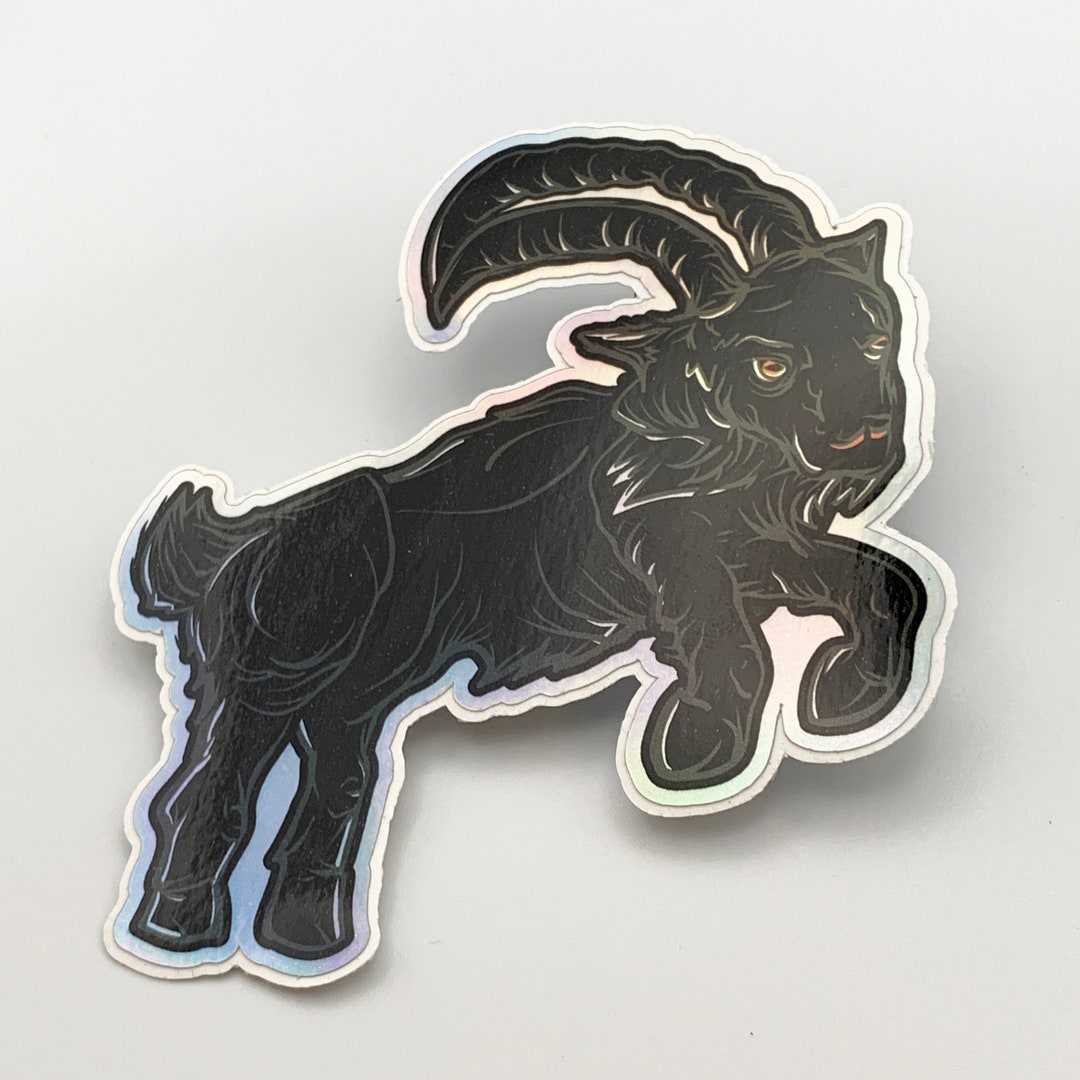 Holographic Vinyl Goat Sticker - Etsy