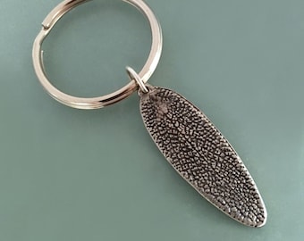 Sage Leaf Key Ring or Key Chain