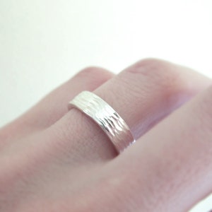 Ripple Wedding Ring in Sterling Silver image 3