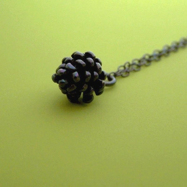 Pine Cone Necklace Dark