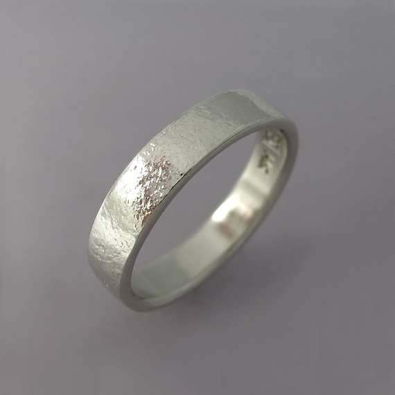 Stone finish wedding best sale band