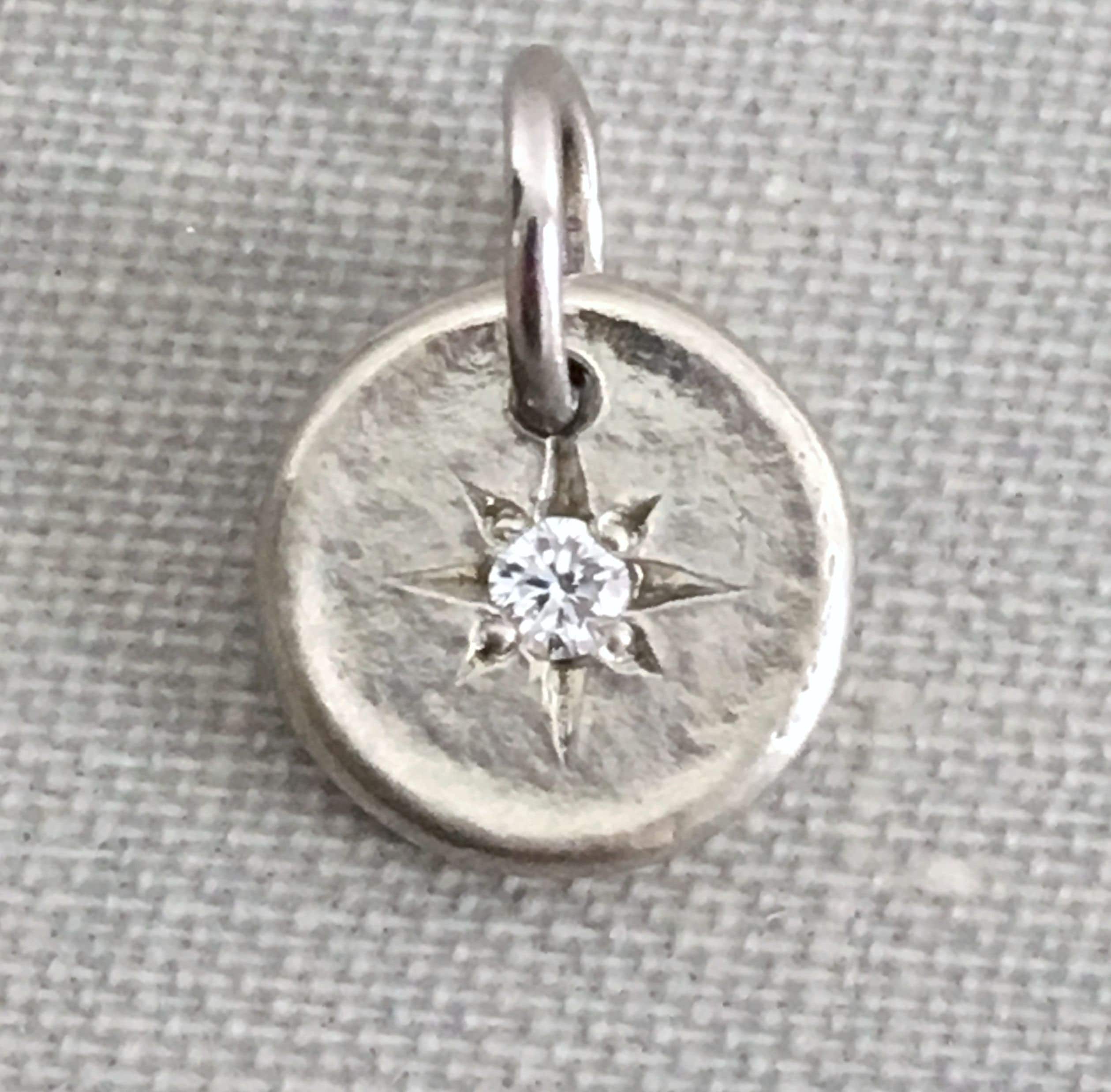 Tiny Star 14k Gold Pendant With Moissanite or Canadian Diamond | Etsy