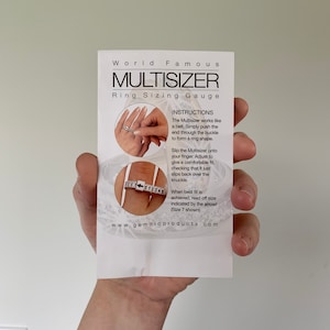 Ring Sizer, Adjustable Plastic Ring Size Finder bild 2