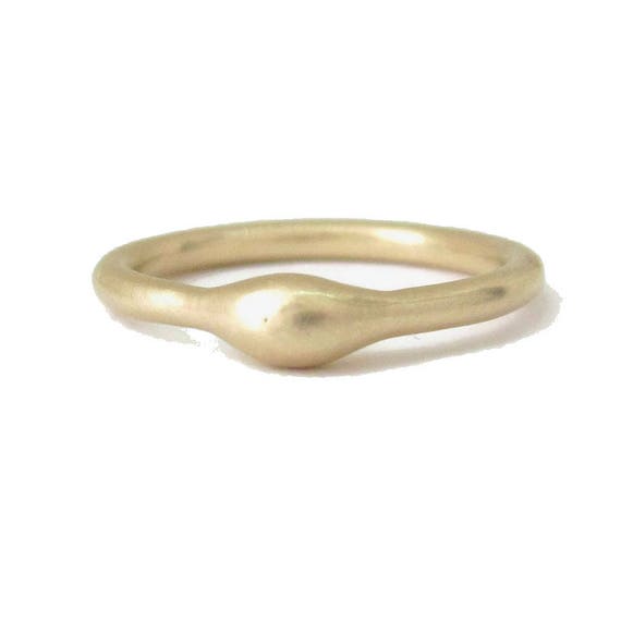 Rain Engagement Ring in 14K Yellow Gold Stoneless Engagement Ring