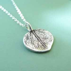 Sterling Silver Aspen Leaf - 21mm Pendant Sterling Silver Aspen Leaf - 21mm Pendant