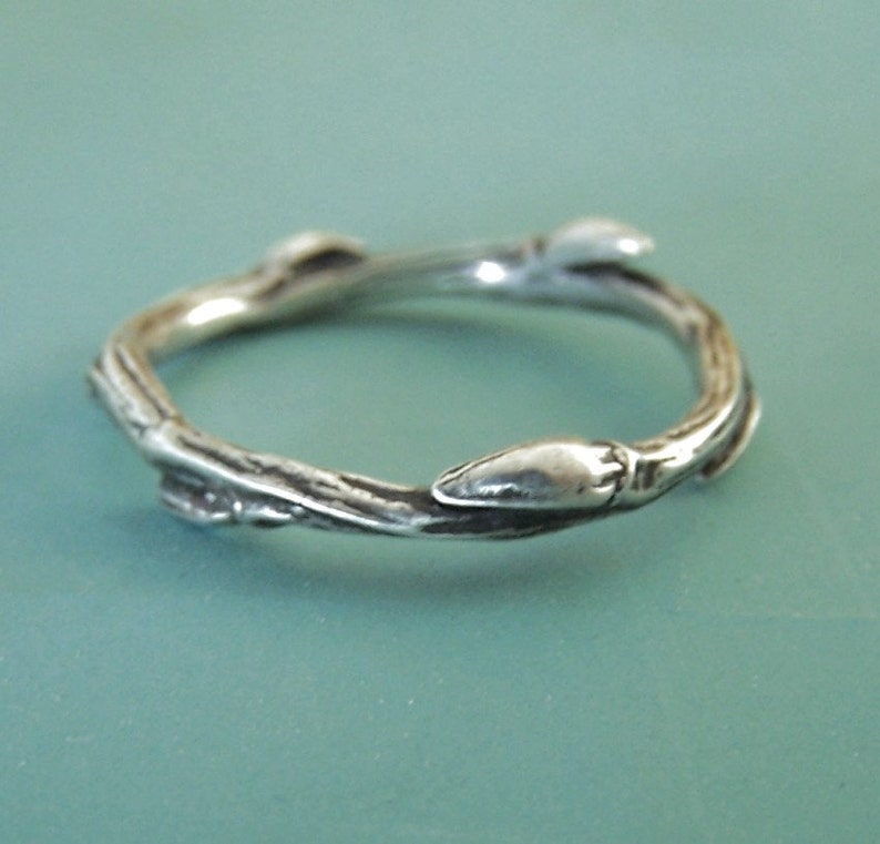 Willow Twig Ring in Sterling Silver image 1