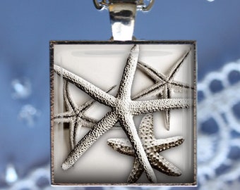 Simple Starfish Pendant, Necklace or Key Chain - Summer, Starfish, Starfish Necklace, Ocean
