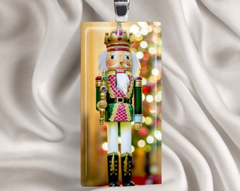 Nutcraker Pendant Necklace - Nutcracker Necklace - Christmas Pendant, Winter Necklace, Winter Pendant, Holidays